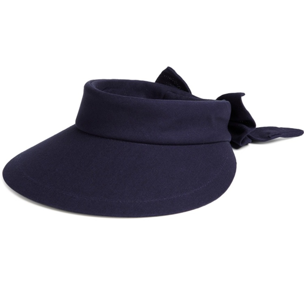 UPF50 navy Velcro adjustable cotton Scala visor